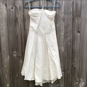 BCBG lovely linen dress